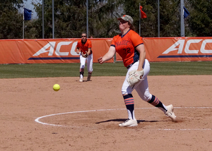 AnnaMarie Gatti threw six innings in relief, but in the top of the seventh she allowed a runner to reach base. That runner eventually scored the game-winning run.
