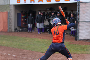Syracuse sophomore third baseman Hannah Dossett drove in two of SU's four runs in a 4-0 win over Winthrop. 
